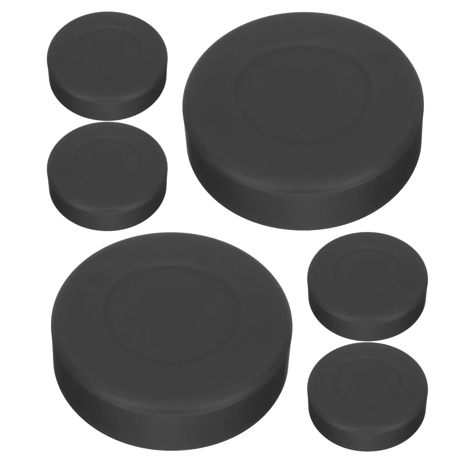 6 Pack Ice Hockey Practice Pucks Indoor Street Floor Training Puck Set for Players and Teams