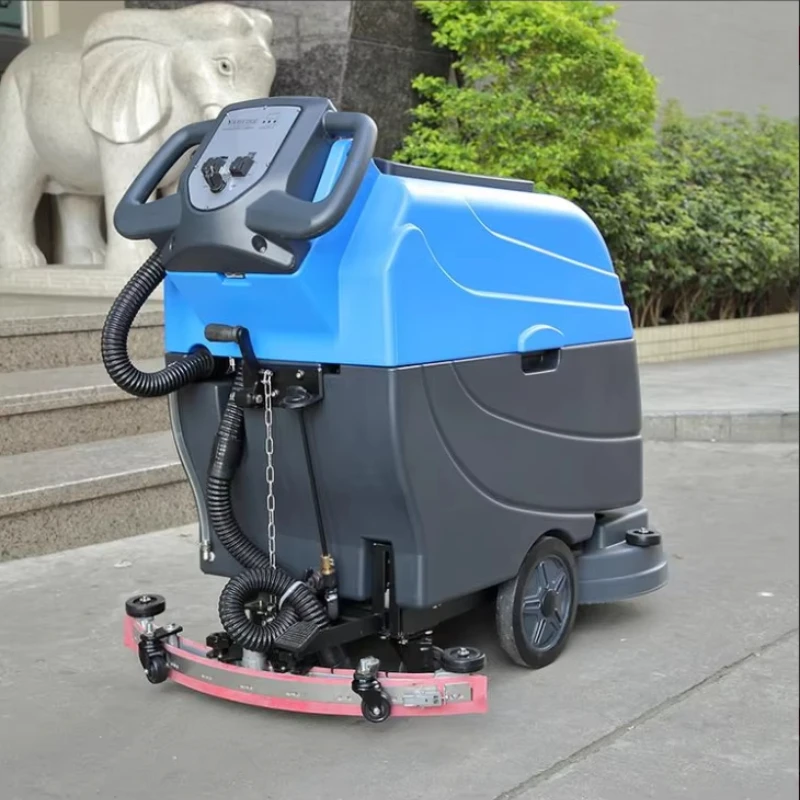 Hand-Push Electric Floor Scrubbing Washing Cleaning Automatic Floor Scrubber Workshop Industrial Floor Sweeper