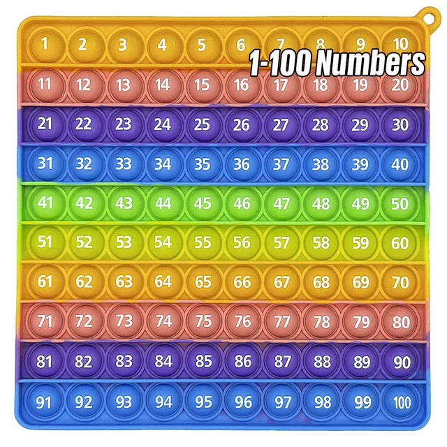 Zabawka edukacyjna do nauki liczb od 1 do 100, zabawki do liczenia, gry matematyczne, manipulatywne pomoce dydaktyczne do matematyki, zabawki edukacyjne Montessori dla dzieci w wieku szkolnym.