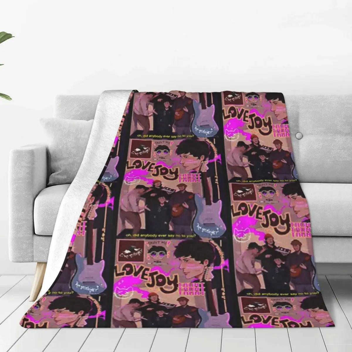 

Lovejoy Band blankets Warm Flange blankets Soft and comfortable blanket picnic blanket birthday gift