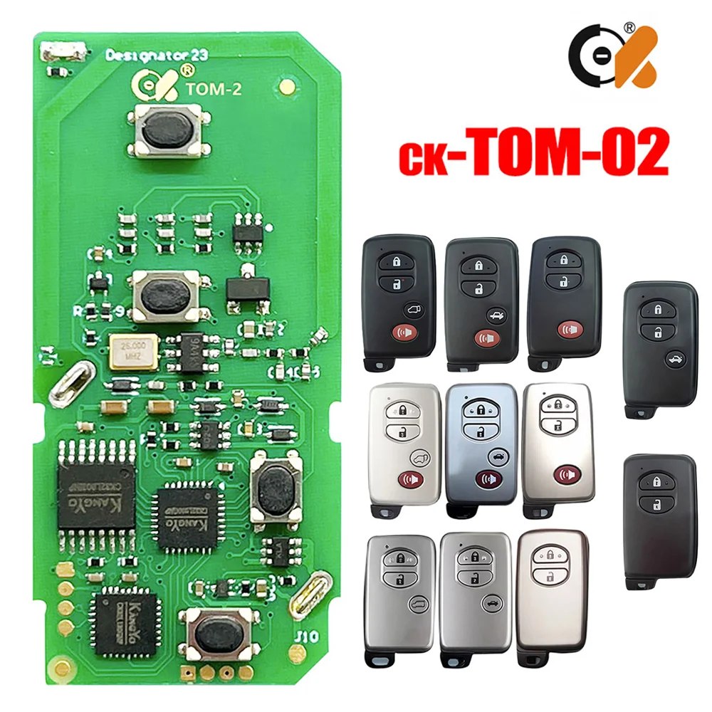 CK TOM Series TOM-O-02 Support Re-generate Support 4D Universal Smart PCB Remote Circuit Board For Toyota Lexus Subaru