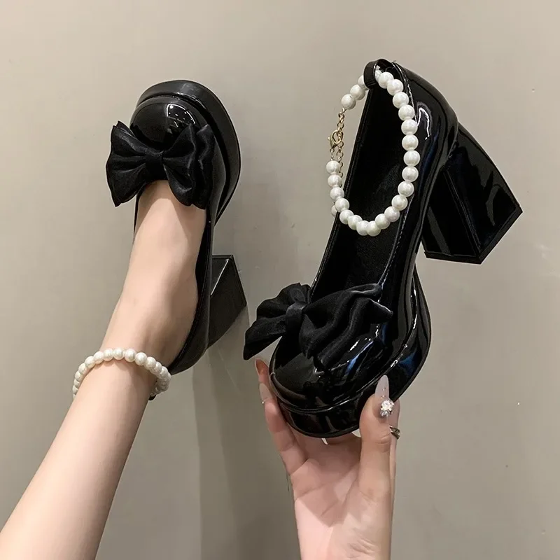 

Elegant Shoes for Women High Heels Mary Jane Shoes New Fashion Platform Women Pumps Luxury Wedding Shoes Bride Zapatos De Mujer
