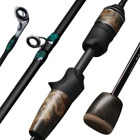 SEASIR Stream Vara de pesca de madeira maciça FUJI A + O Guia Anéis UL1.57M-1.98M 86G Ultraleve BFS TORAY 40T Varas de pesca de carbono