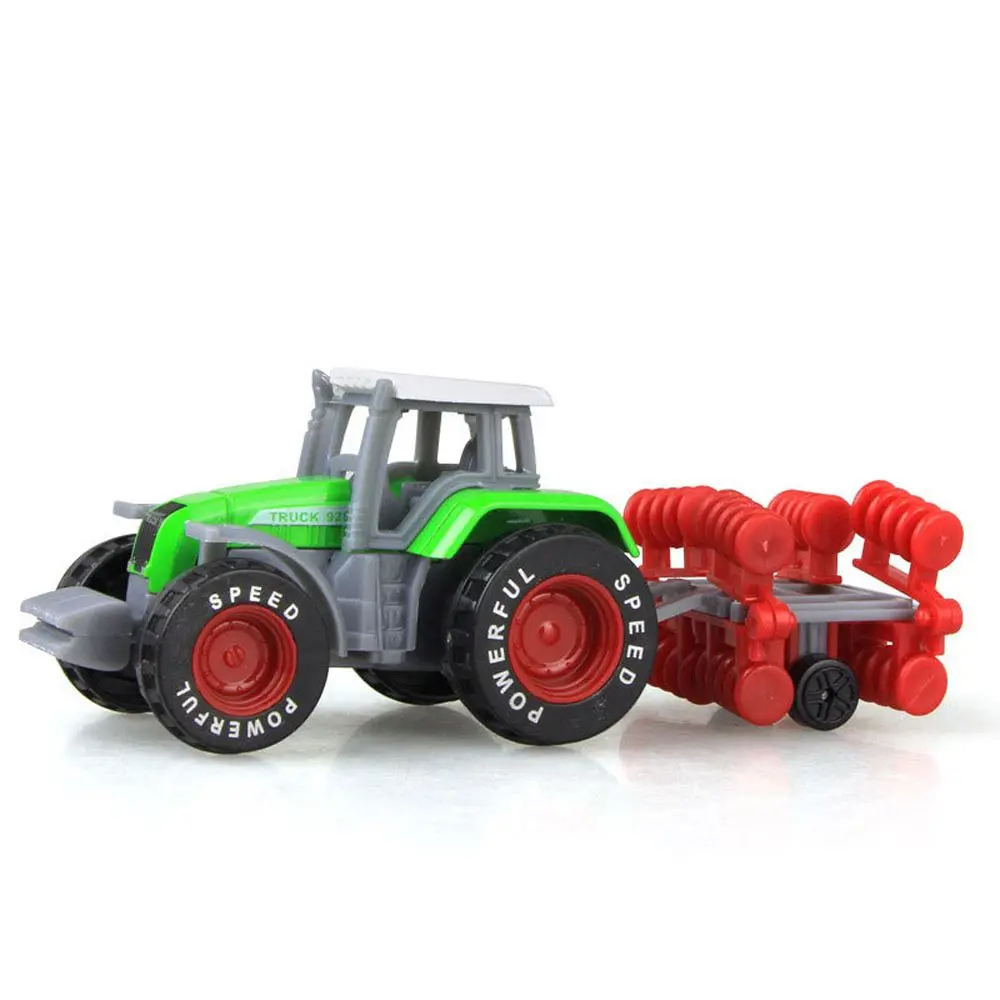 Kids Mini Educational Toy Alloy Bulldozer Models Tractor Farmer Vehicle Model Car Toys Engineering Car Model Tractor Toy