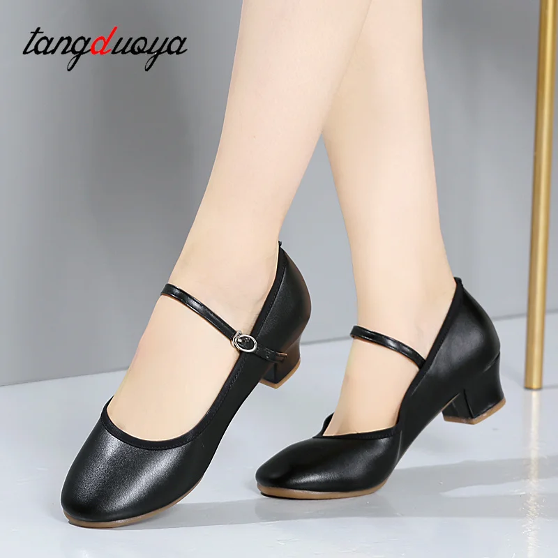 New arrival Brand Modern Dance Shoes Women Girls Dancing Shoes High Heeled Ballroom Latin Dance Shoes For Women 3/4.5cm