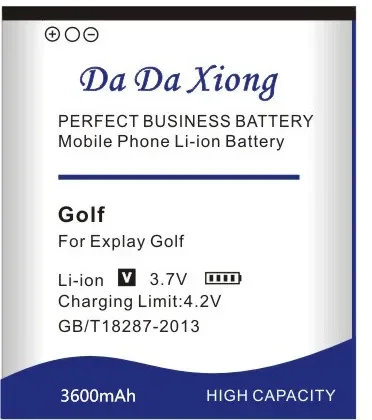 New High Quality 3600mAh Explay Golf Battery for mobile phone