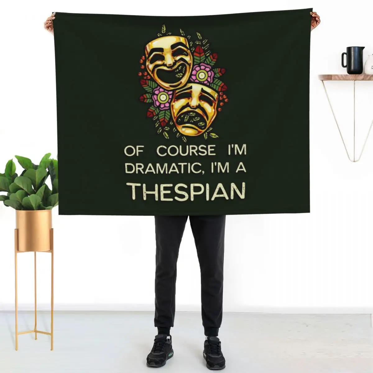 

Thespian Throw Blanket Cozy Microfiber Throw Blanket for Home Bedroom