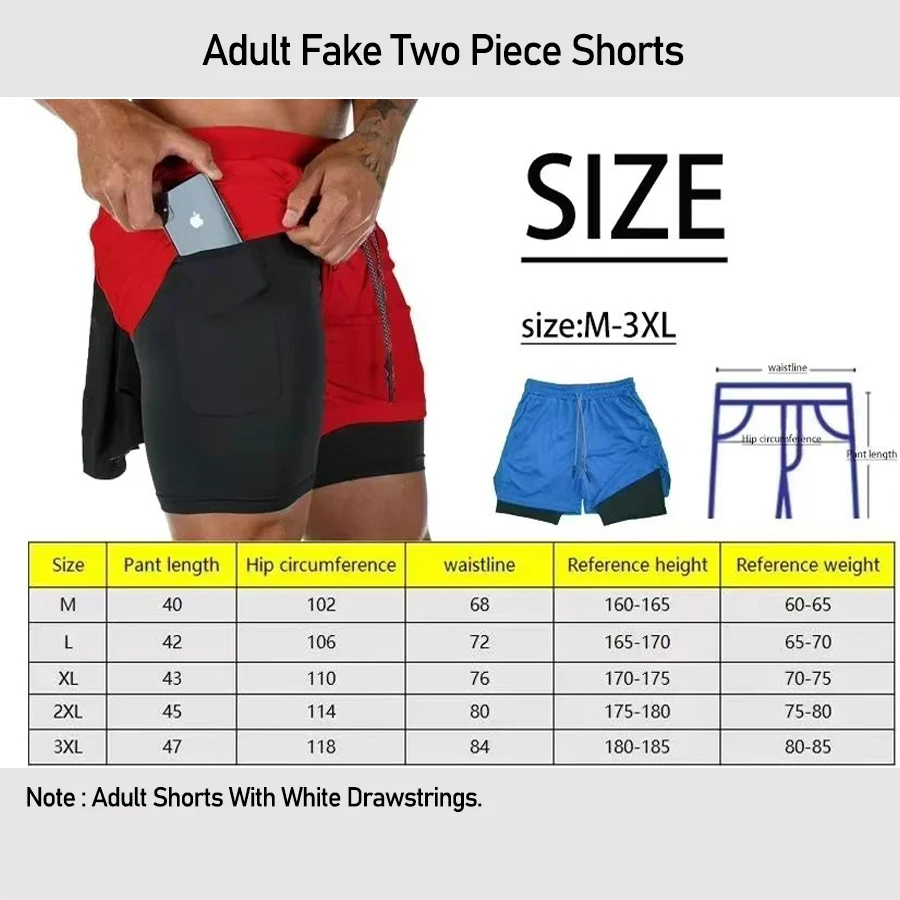 กางเกงขาสั้นลายการ์ตูนวันพีซ โดฟลามิงโก้ แบบสองชั้น สำหรับผู้ชาย เหมาะสำหรับออกกำลังกาย แห้งเร็ว สวมใส่สบาย น้ำหนักเบา