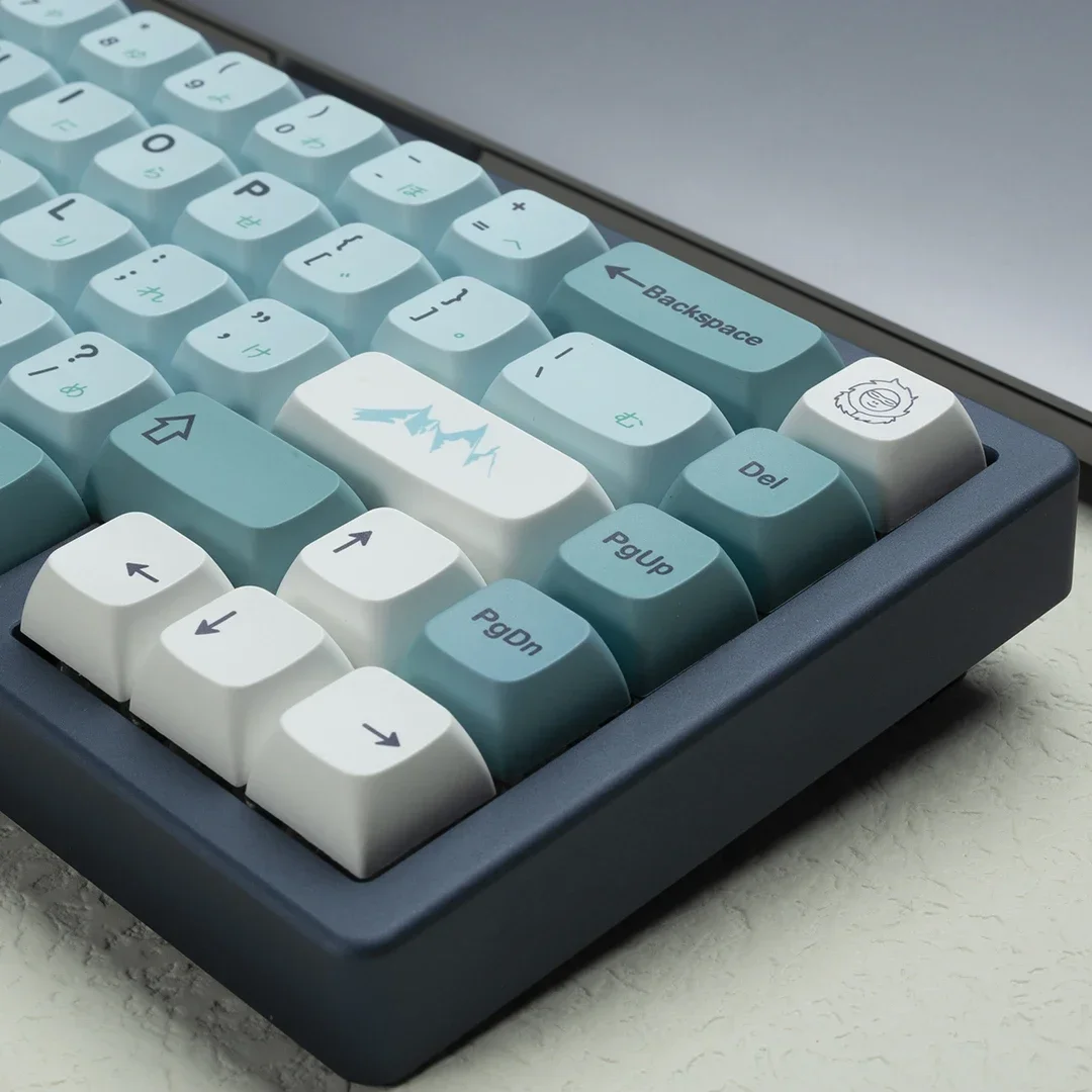 

Iceberg keycaps xda height pbt material sublimation 646875/84/87/104/108 glacier keycaps