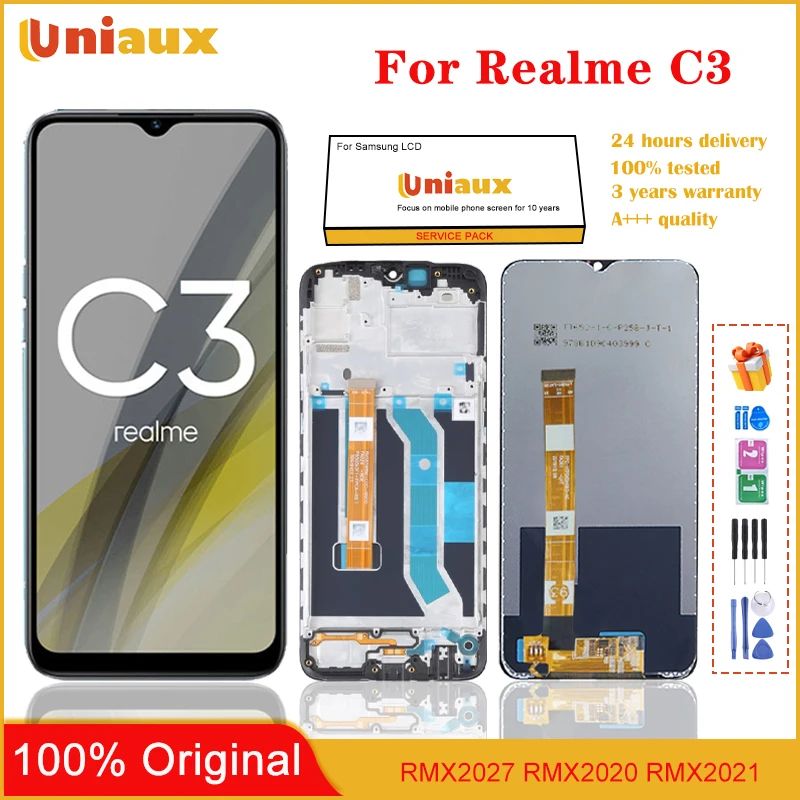 

Для Realme C3 мобильного телефона ЖК-экран в сборе Замена сенсорной ЖК-панели