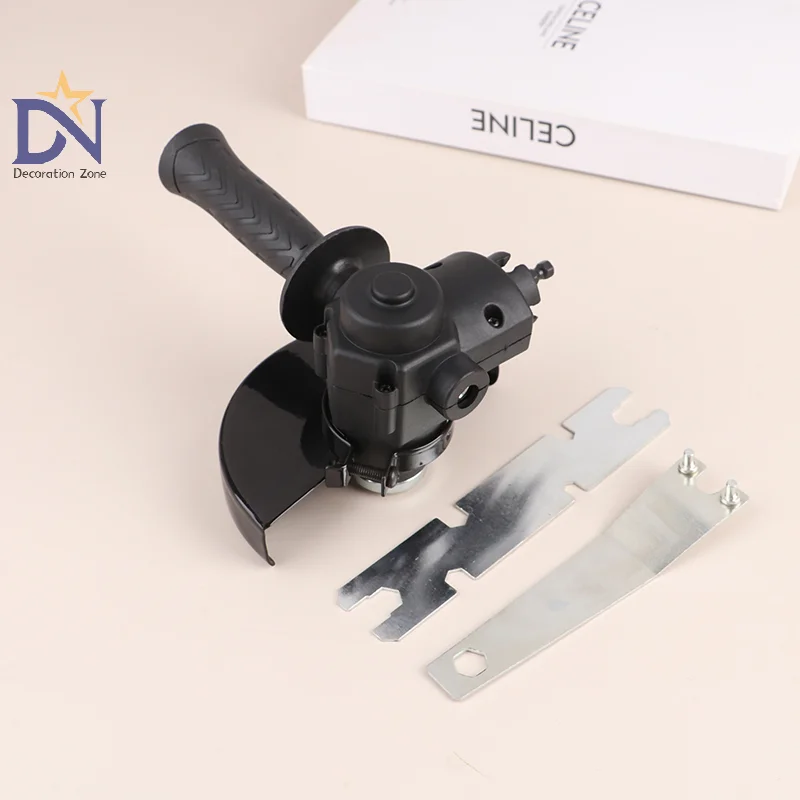 Complete DIY Woodworking Solution: Drill Angle Grinder Conversion Kit with Changeable Blades.