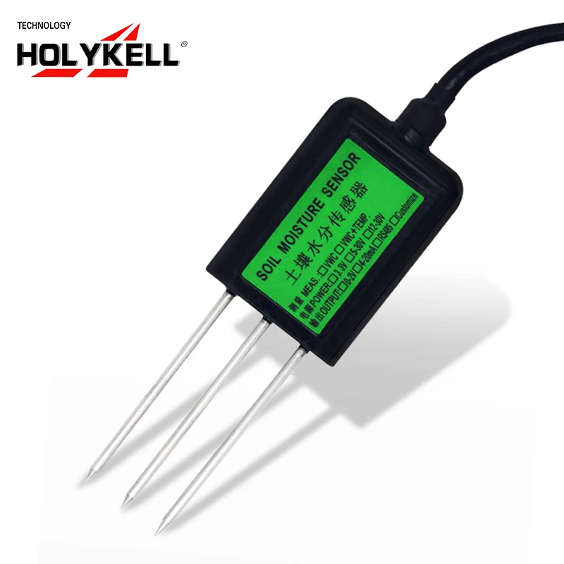 Holykell smart farm soil temperature soil moisture humidity EC sensor