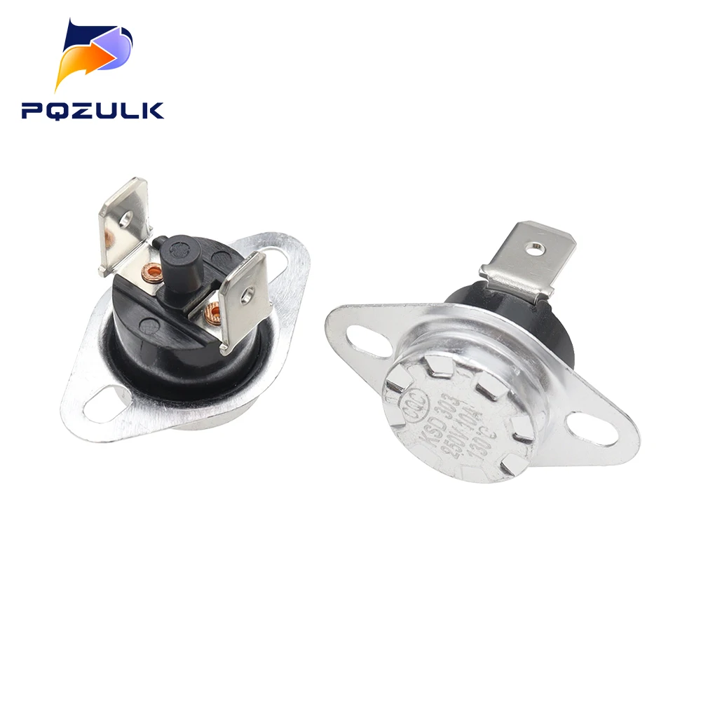 1PCS KSD301/KSD303 Manual Reset Thermostat Normally Closed (NC) Temperature Switch Temperature Control