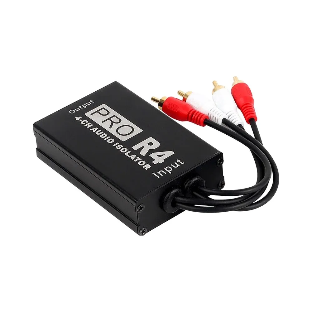 4 Channel Audio Isolator Noise Canceller Ground Loop For Eliminator For Car For RCA Interface Sound System Testing Tool