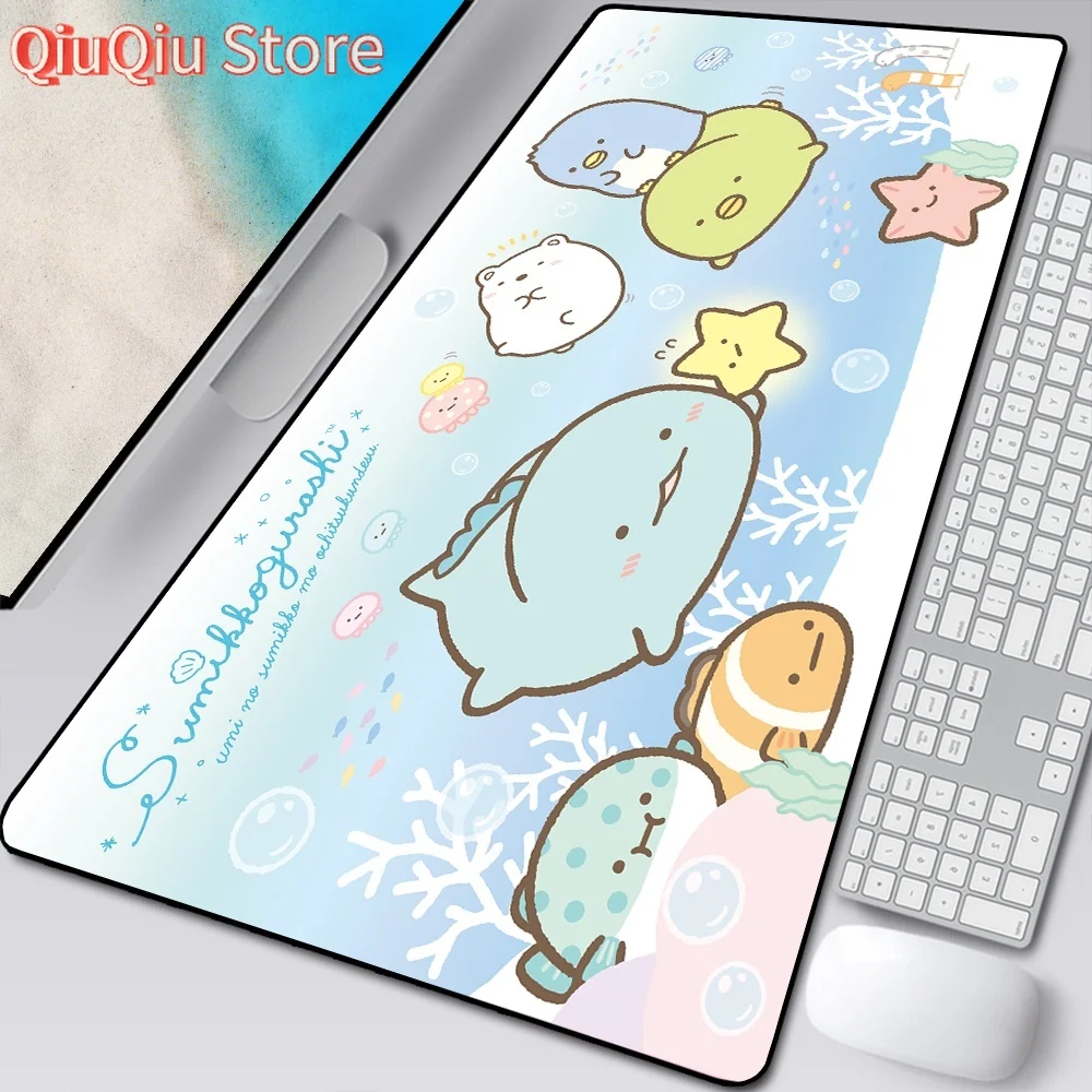 Kawaii Cartoon Pink Sumikko Gurashi Mauspad Anime Gabinete Gamer Tisch Gaming Zubehör Alem Tastatur Schreibtisch Matte LOL Mousepad