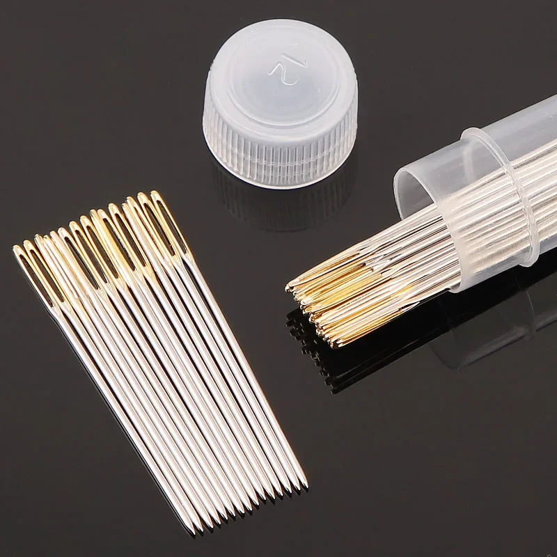 30PCS/BOX Gold tail Sewing Needle NO.22/24/26 Embroidery Fabric Cross Stitch Darning Needles Stainless steel DIY Craft Tools