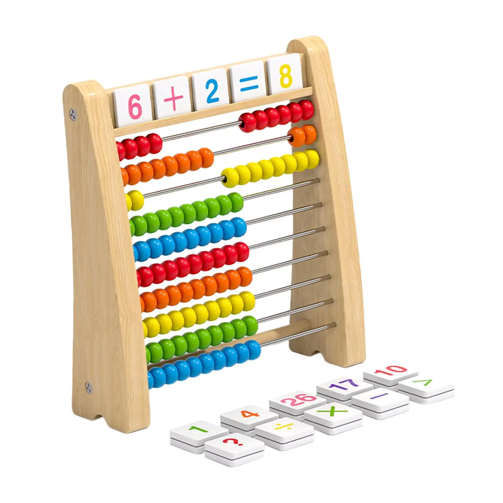 Klassiek Houten Abacus Tien Frame Set Educatief Speelgoed Voor Jongens Meisjes Kinderen