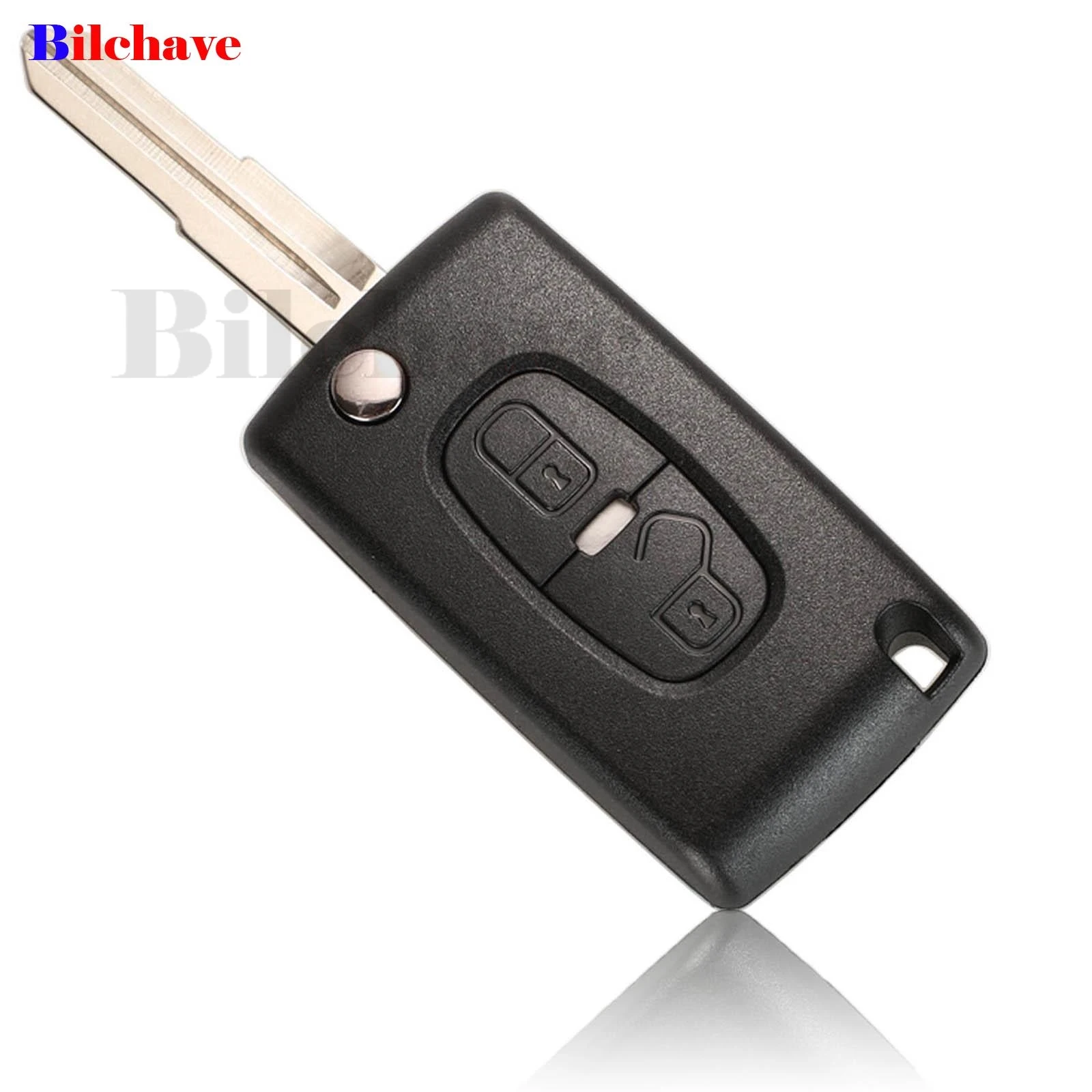 jingyuqin 2 Buttons Flip Remote Car Key Case FOR Peugeot 4007 ET 4008 Citroen C-Crosser C4 Aircross Key Shell Replace