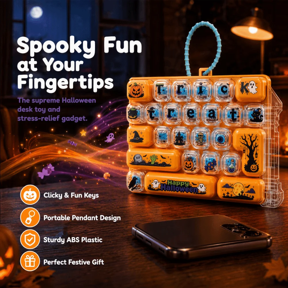 26 Key Decompression Button Cute Design Creative Style Mini Keyboard Pendant Small Gift Bag Hanging Ornament
