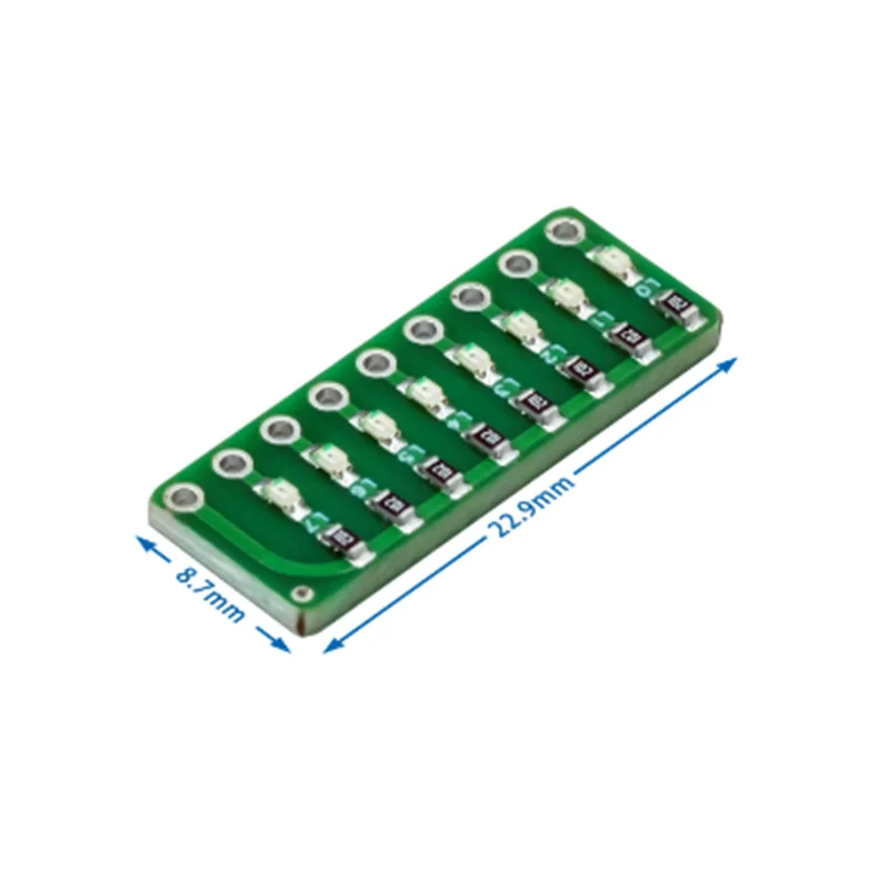 8-segment LED Port Test Lamp Indicator Running water Port test lamp Red, Green and Blue Colors Optional