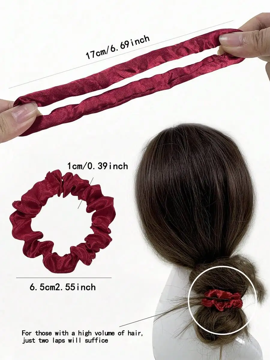 

30pcs Soft Satin Hair Scrunchies Elastic Hair Ties For Adults Minimalist Ponytail Accessories