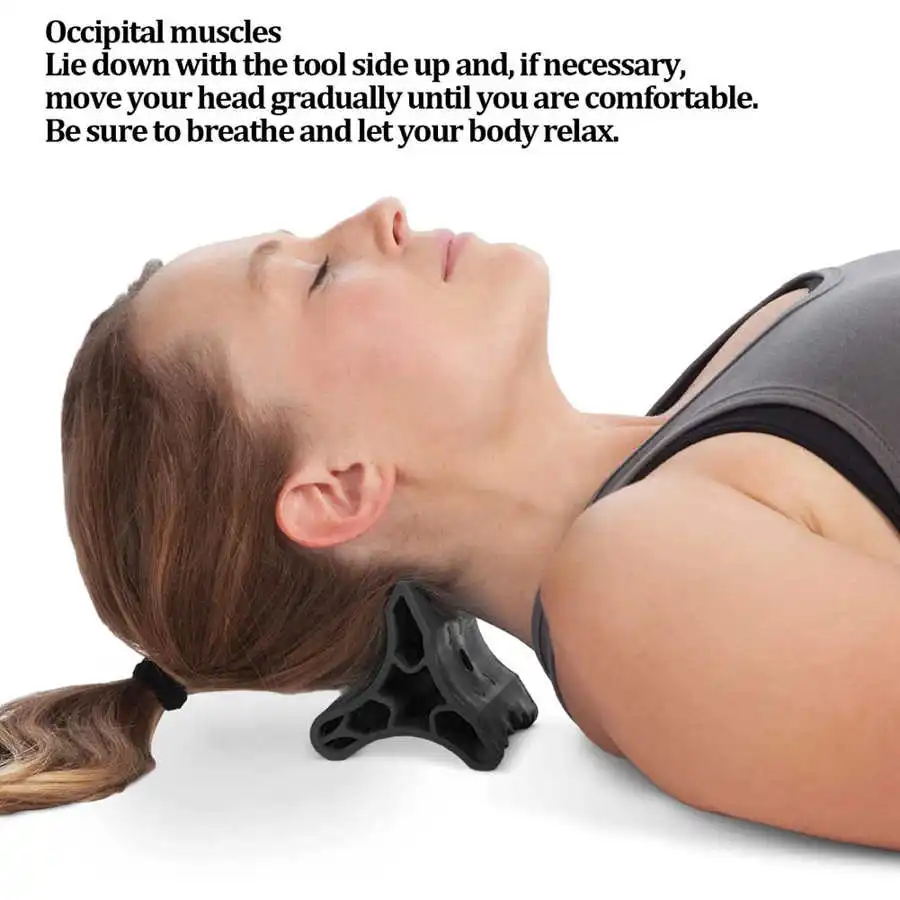 Manual Full Body Neck Massager Neck Tension Reliever Occipital Release Tool Fatigue Stress Relief Suboccipital Release Device