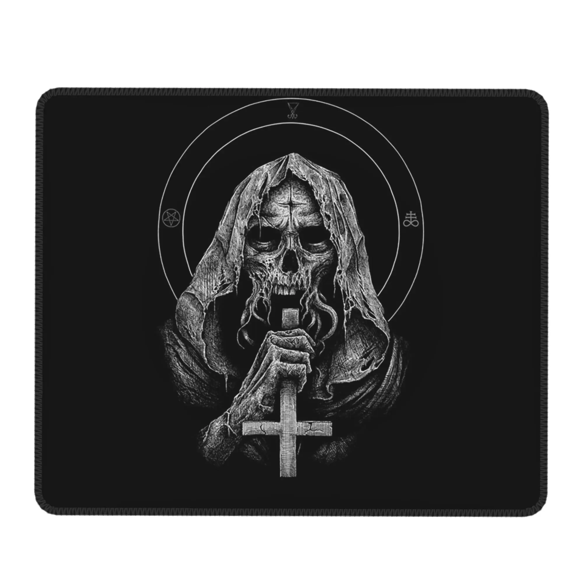 Horror Death God Illustration Mouse Pad Computer Keyboard Mouse Mat Gaming PC Laptop Desk Mat Office Table Mats