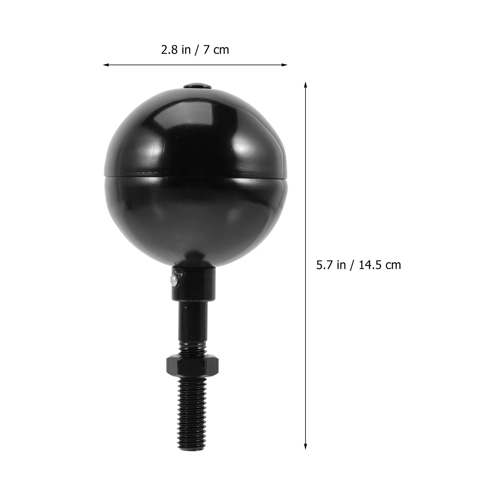 Metal Flag Pole Topper Ball Finial – Weatherproof Decorative Replacement for Outdoor Flagpoles