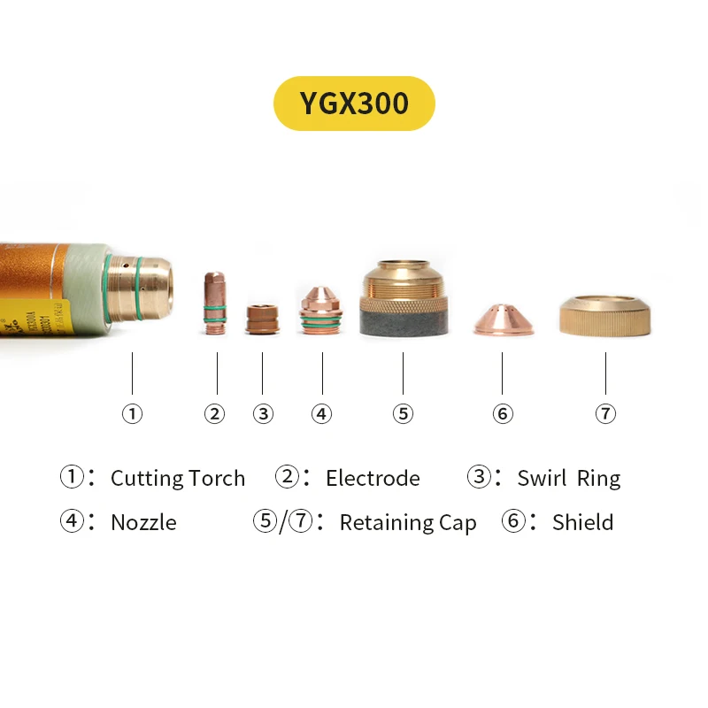 High Quality YGX300 Plasma Cutting Consumable YGX300 Plasma Torch YGX330301 Water Cooling Torch