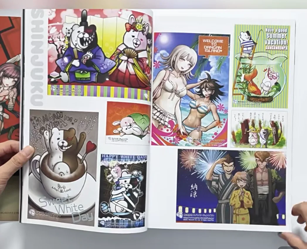 Danganronpa 1.2 Reload Super High School Level Official Setting Materials Collection -Reload- - Japanese Game Art Book 512 Page
