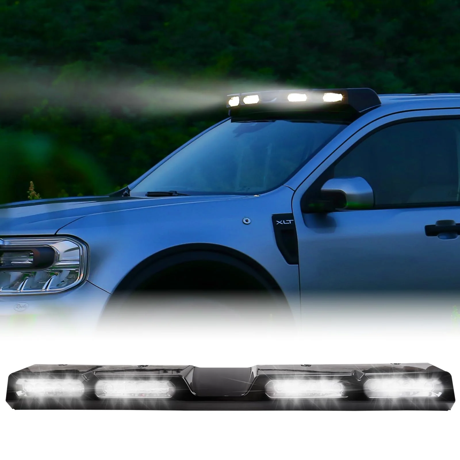 LED Dome Light For 18-24 For Jeep JL Wrangler Gladiator Roof Searchlight Four-Eye Dome Light Exterior Accessories