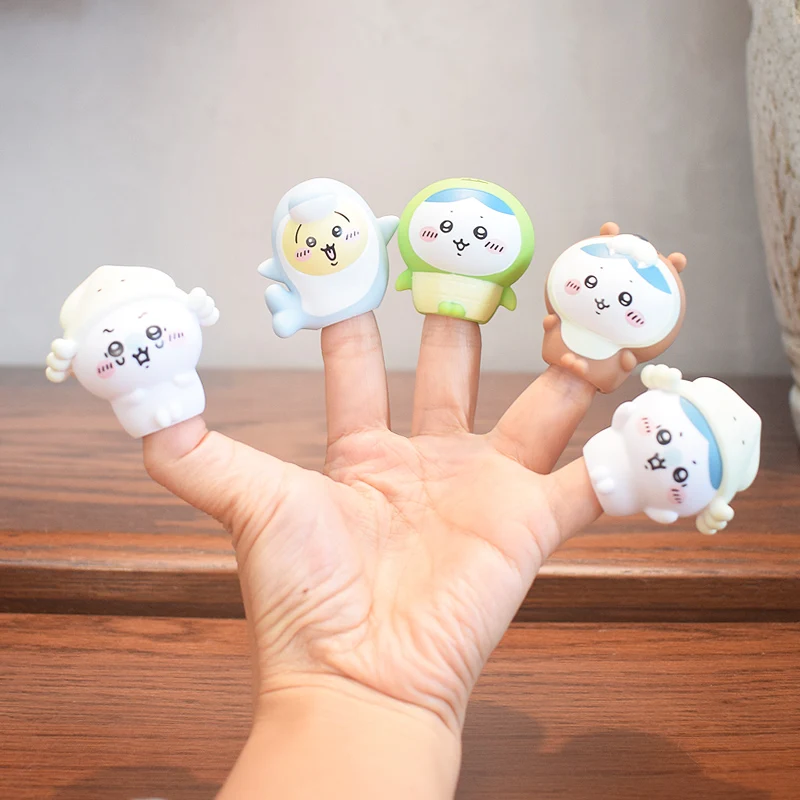 Chiikawa Minifiguren Spielzeugset Niedliche Kawaii Sammlerpuppen Usagi Hachiware Chiikawa Delphin Tintenfisch Pinguin Anime Geschenk Dekoration