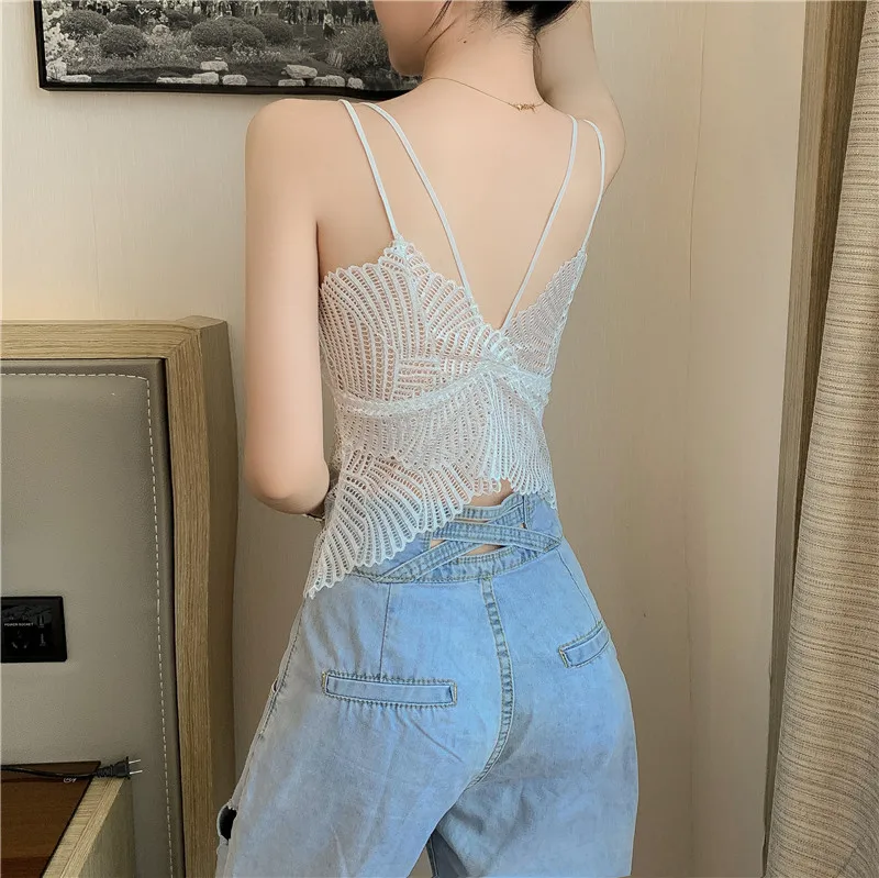 2025 renda bal cinta colete feminino faion doce e picante svel superior desgaste interno versátil cor de ajuste sob medida