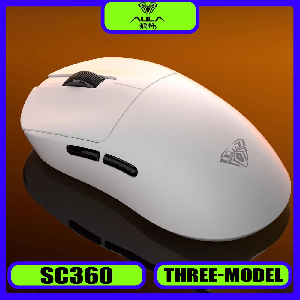 AULA SC360 PAW3311 Wireless Three-mode Wired  Lightweight Desktop Office Notebook Universal Mouse Gaming Mouse Gift