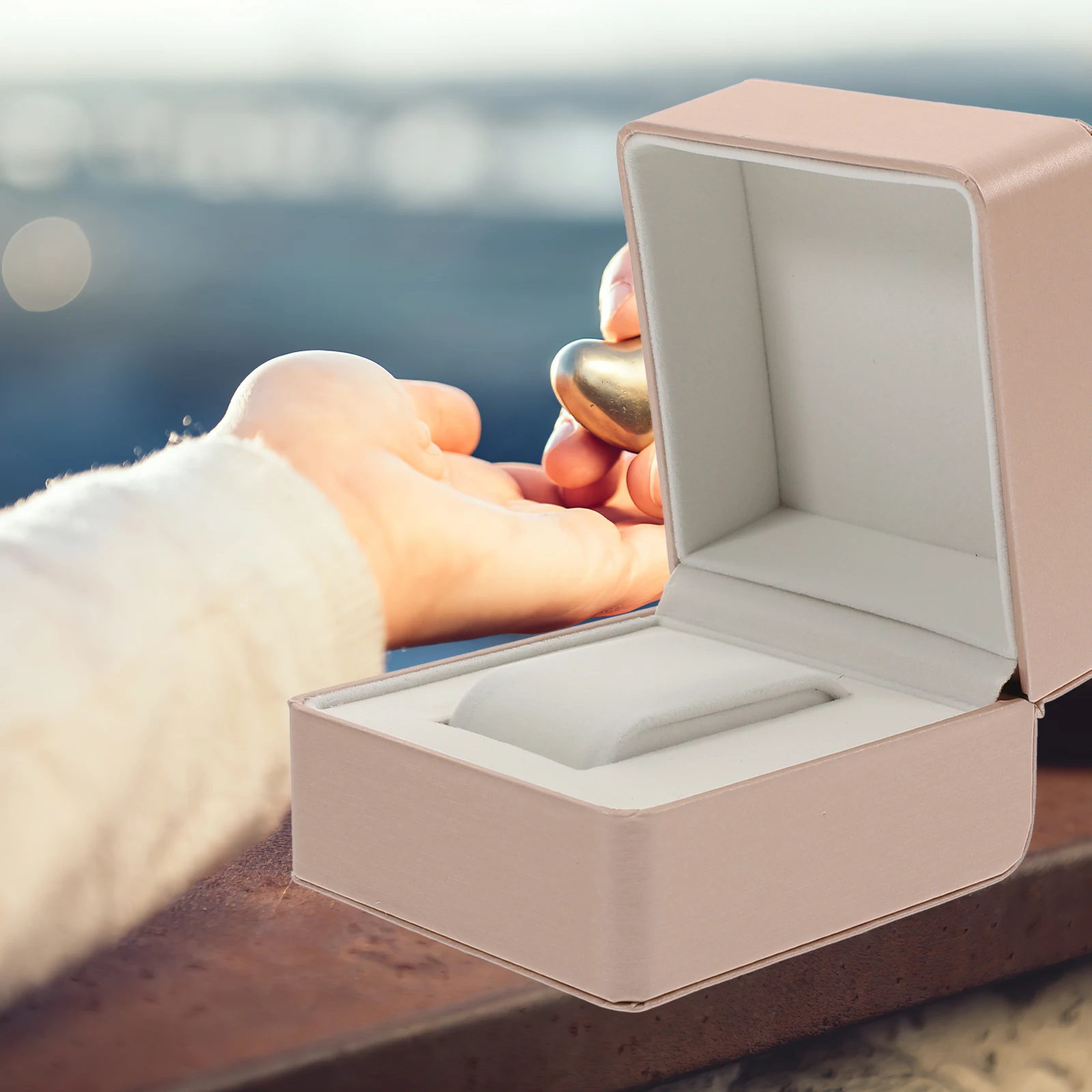 

Pu Watch Box Case Storage Portable Wristwatch Display Holder Gift Case Anti Dust Fall Vibration ganizer