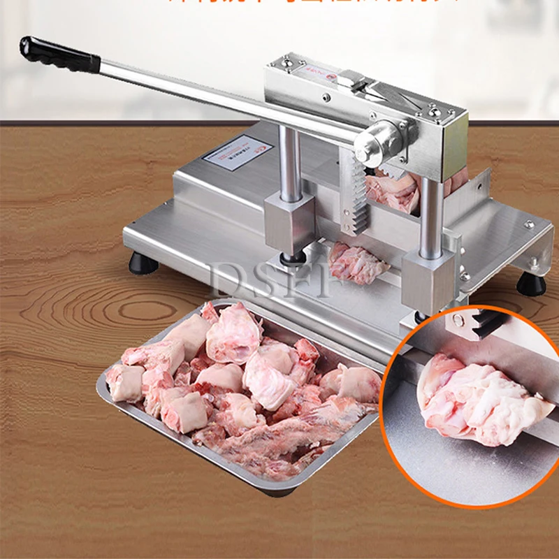 

Household Kitchen Frozen Meat Cutting Machine, Manual Stainless Steel Pig Trotters And Pork Ribs Chopping Machine