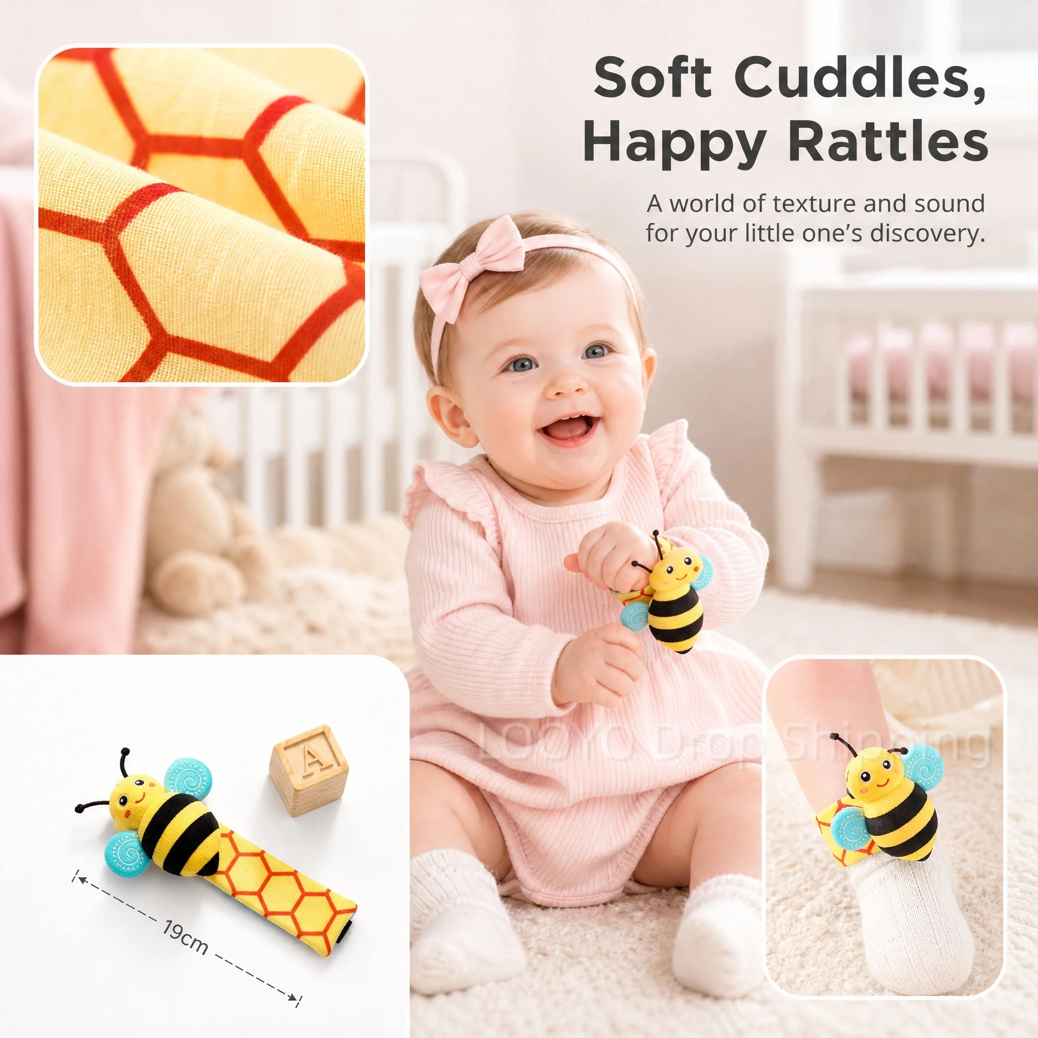 4 adet Yenidoğan Bebek Bilek Ç - Baby Rattle Toy Set incelemesi ve fiyatı