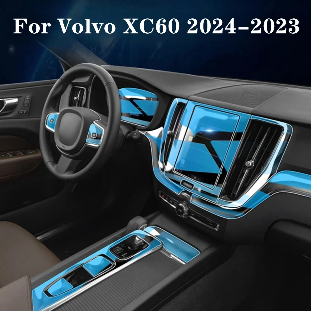 

Car Door Center Console Media Dashboard Navigation TPU Anti-scratch Protector Film For Volvo XC60 2024-2023 Car Interior Film