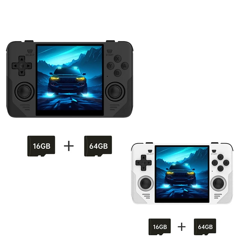 HOT-RGB30 Retro Game Console 16G+64G 4.0 Inch 720X720 Quad-Core CPU 5Ghz Wifi+Bluetooth 4100Mah Handheld Game Controller