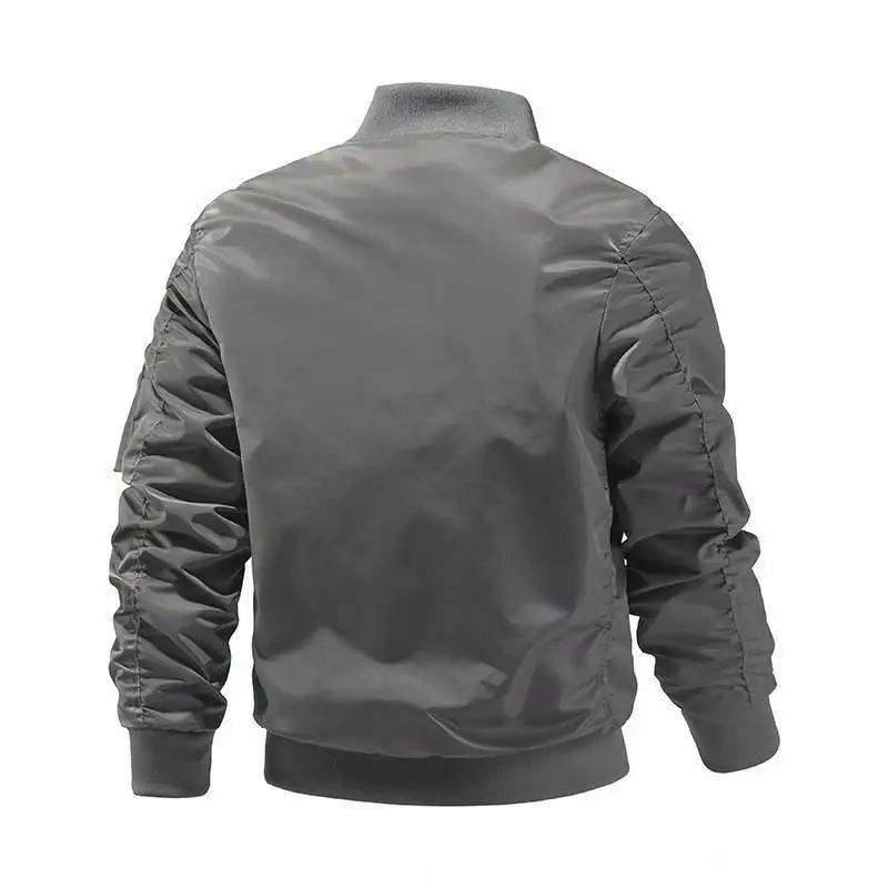 Men's Bomber Jacket Stylish Comfortable Casual Jacket with Zip Closure for Boy Air Force Clothing Spring Aviator Jacket Men