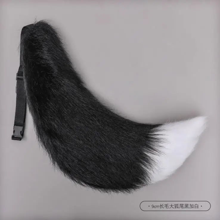 Cintura in vita regolabile coda di volpe Kawaii wolf dog tail accessori cosplay party 70cm costume cosplay puntelli ragazza capelli artificiali