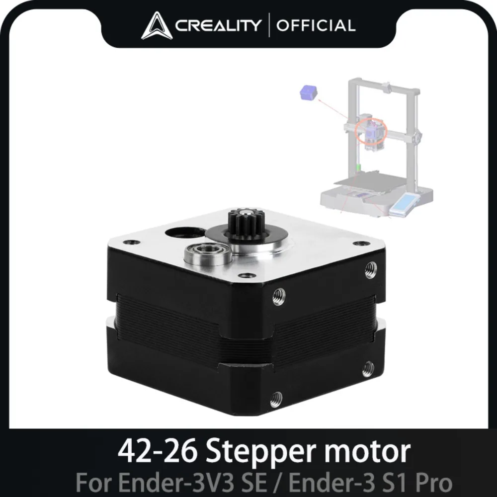 Creality Official 42-26 Stepper Motor for Ender-3V3 SE/Ender-5 S1 0.84A 1.8 Degree L4 Pressure Gear SMF4043 Gear 684ZZ Bearing