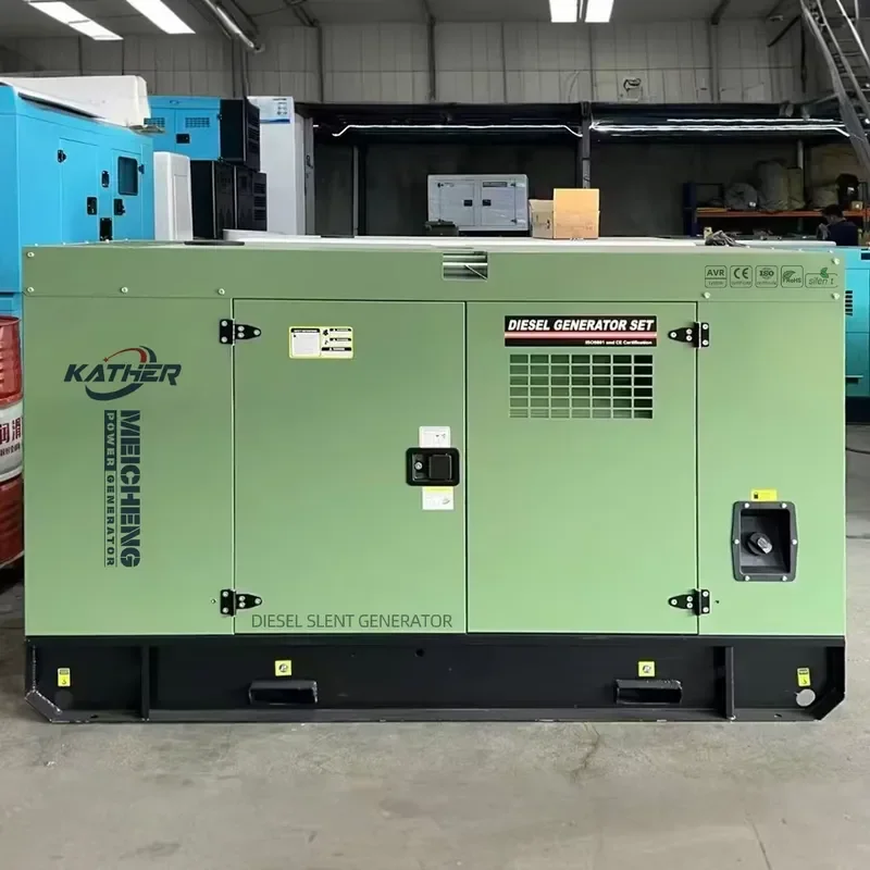 KATHER Silent Soundproof Generators 30/50/60/100/150KW Electric Generator 125KW 200KW Emergency Backup Power Genset