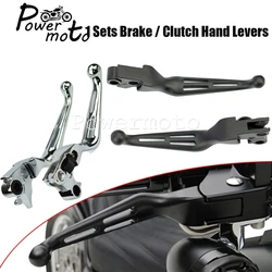 Motorcycles Black Brake Clutch Lever Hand Control Handbar Lever Control Kit For Harley Touring Glide FLSTSB FLTR Road King 96-14