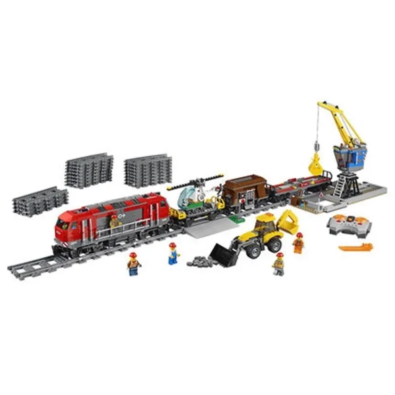 NEW MOC 60098 CITY Heavy-Haul Train Building Block Building Blocks Children\'s Educational Toys Christmas Birthday Kid Toy Gift