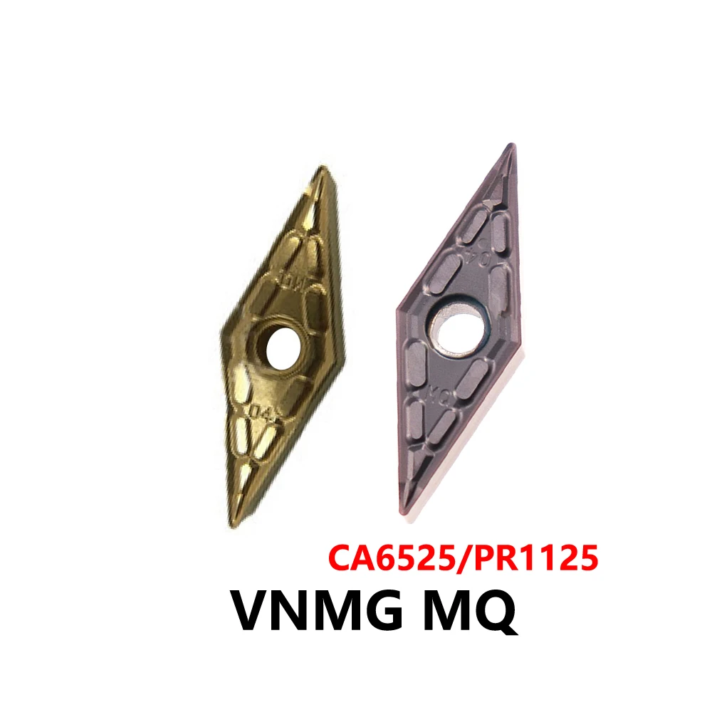 Original VNMG160404MQ VNMG160408MQ CA6525 PR1125 Carbide Inserts VNMG160404 VNMG160408 MQ CNC Lathe Tools Cutter VNMG 160404 MQ