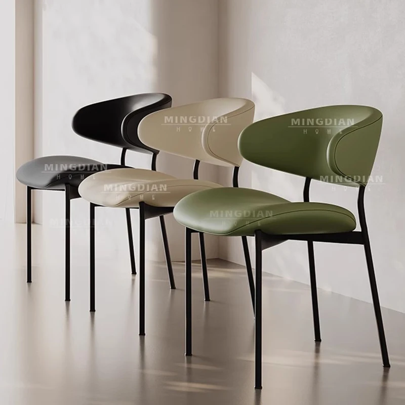 

Vintage Throne Dining Chairs Retro Restaurant Unique Comfortable Replica Office Dining Chairs Nordic Metal Stoel Home Furniture