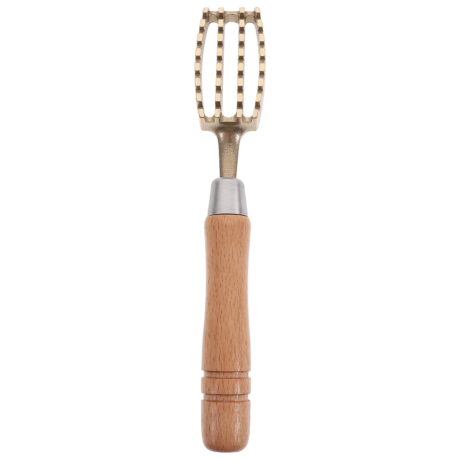 

Fish Scale Planer Remover Cleaner Scraper Jagged Skin Peeler Cleaning Brass Kitchen Tool Wooden Handle Seafood Tools