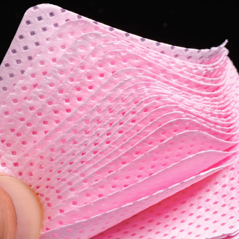 Lint Free Nail Polish Magic Remover Cotton Wipes UV Gel Polish Remover Cleaner Paper Pad Nail Art Cleaning Manicure Tools Tips