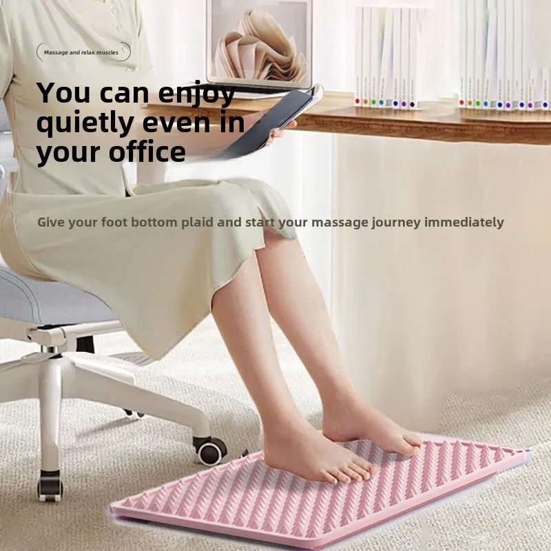 

Square Silicone Acupressure Mat - Non-Slip Reflexology Pad for Back/Foot Pain Relief, Stress & Muscle Relaxation, Home/Gym Use